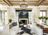 Chocolate and White Cowhide Rug #B8472