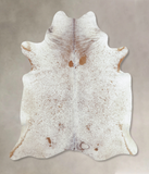 Salt and Pepper Brown Cowhide Rug #B8474