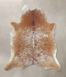 Salt and Pepper Brown Cowhide Rug #B8475