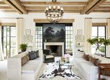 Salt and Pepper Brown Cowhide Rug #B8512