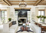Salt and Pepper Brown Cowhide Rug #B8513
