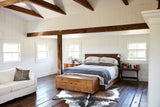 Salt and Pepper Brown Cowhide Rug #B8513