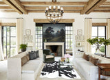 Black and White Cowhide Rug #B8573