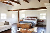 Brown and White Cowhide Rug #B8575