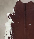 Brown and White Regular Cowhide Rug #B8580