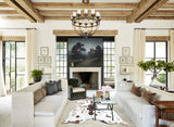 Chocolate and White Cowhide Rug #B8617