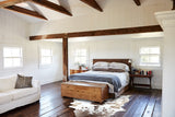 Chocolate and White Cowhide Rug #B8617