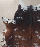 Chocolate and White Cowhide Rug #B8618