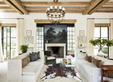 Chocolate and White Cowhide Rug #B8618