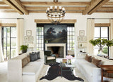 Chocolate and White Cowhide Rug #B8620
