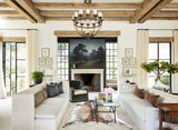 Salt and Pepper Brown Cowhide Rug #B8623