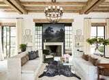 Salt and Pepper Brown Cowhide Rug #B8635