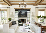 Salt and Pepper Brown Cowhide Rug #B8639