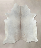 Grey with Beige Cowhide Rug #B8662