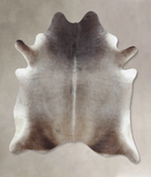 Grey with Beige Cowhide Rug #B8791