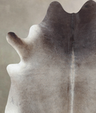 Grey with Beige Cowhide Rug #B8791
