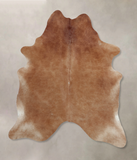 Solid Brown Cowhide Rug #B8794