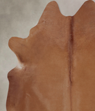 Solid Brown Cowhide Rug #B8795