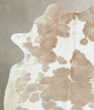 Beige and White Cowhide Rug #B8863