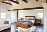 Beige and White Cowhide Rug #B8863