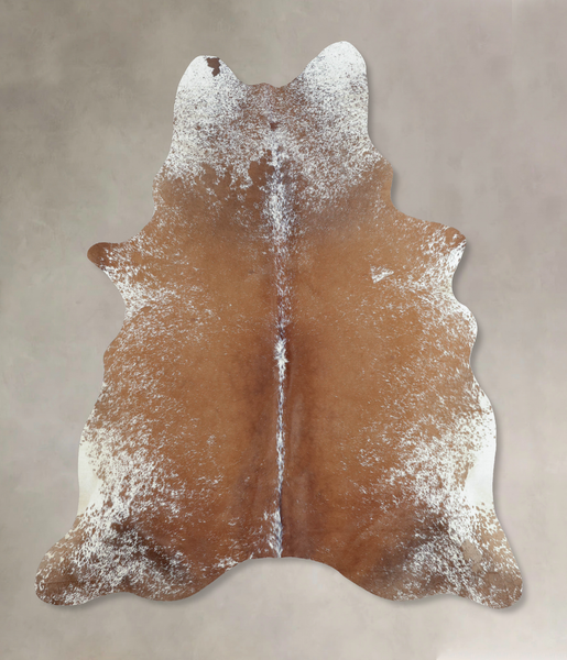 Salt and Pepper Brown Cowhide Rug #B8912