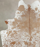 Salt and Pepper Brown Cowhide Rug #B8913