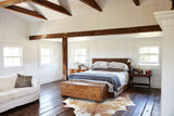 Salt and Pepper Brown Cowhide Rug #B8913