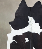 Black and White Cowhide Rug #B9012