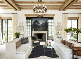 Solid Black Cowhide Rug #B9104