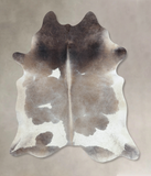 Grey With White Cowhide Rug #B9221HUDSN