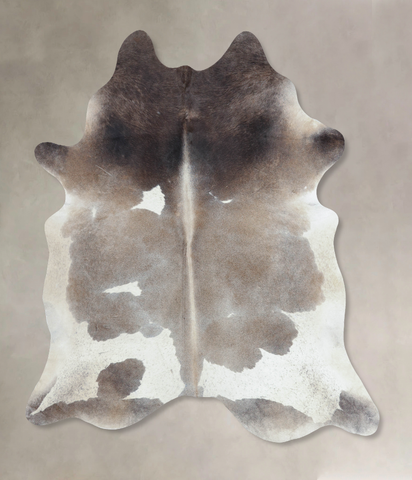 Grey With White Cowhide Rug #B9221HUDSN