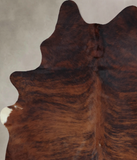 Dark Brindle Cowhide Rug #B9244