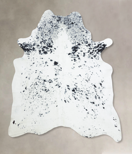 Salt and Pepper Black Cowhide Rug #B9269