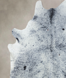 Salt and Pepper Black Cowhide Rug #B9270