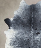 Salt and Pepper Black Cowhide Rug #B9272