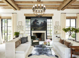 Salt and Pepper Black Cowhide Rug #B9272