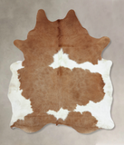 Beige and White Cowhide Rug #B9275