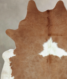 Beige and White Cowhide Rug #B9275