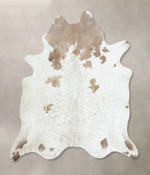 Brown and White Regular Cowhide Rug #B9276