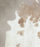 Brown and White Regular Cowhide Rug #B9276