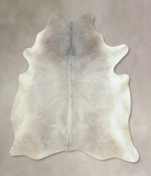 Grey with Beige Cowhide Rug #B9287