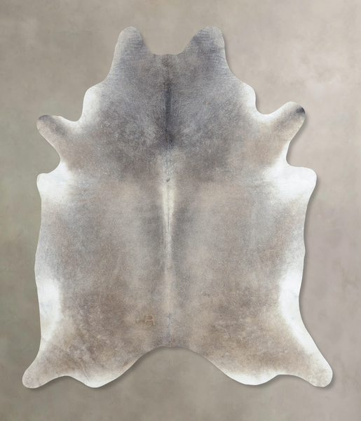 Grey with Beige Cowhide Rug #B9291