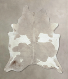 Grey With White Cowhide Rug #B9295