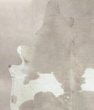 Grey With White Cowhide Rug #B9295