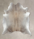Grey with Beige Cowhide Rug #B9304