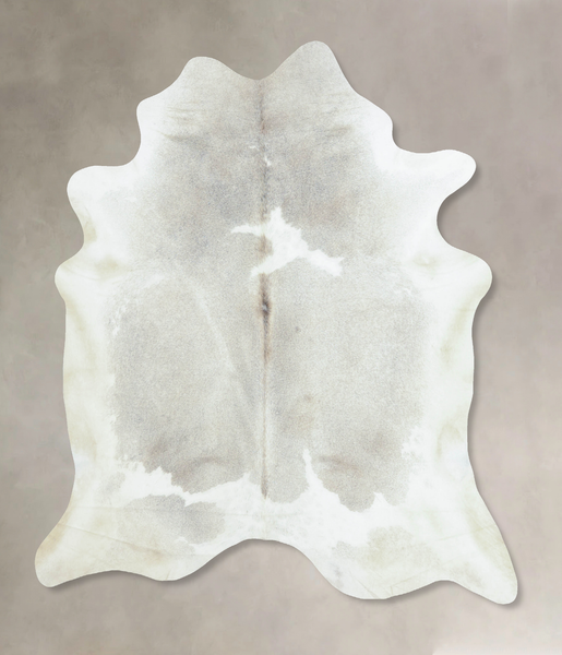Grey With White Cowhide Rug #B9307