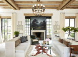 Brown and White Cowhide Rug #B9388