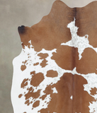 Chocolate and White Cowhide Rug #B9389