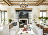 Chocolate and White Cowhide Rug #B9389