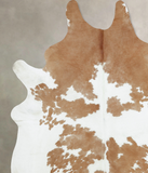 Beige and White Cowhide Rug #B9400